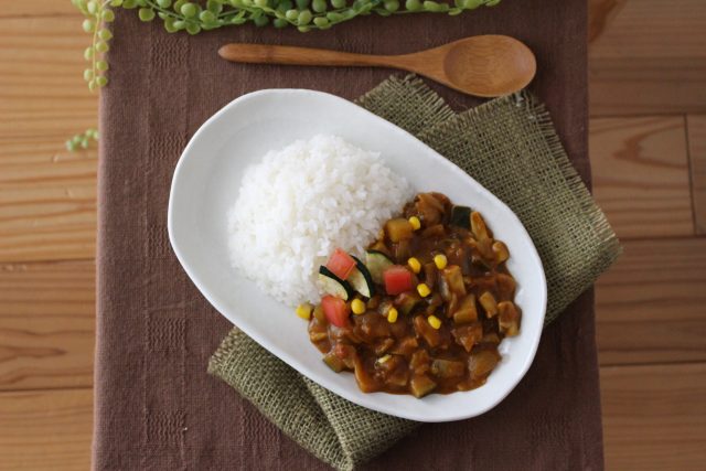 献上米の山カレー