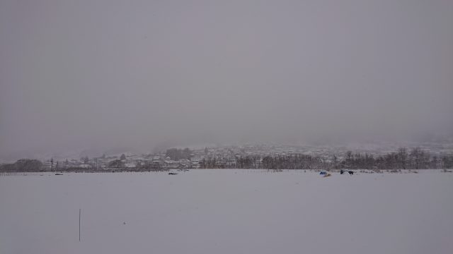 高社山は雪の中