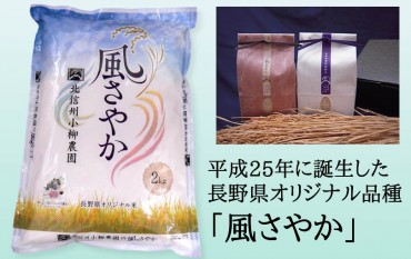 平成25年に誕生した 長野県オリジナル品種 「風さやか」